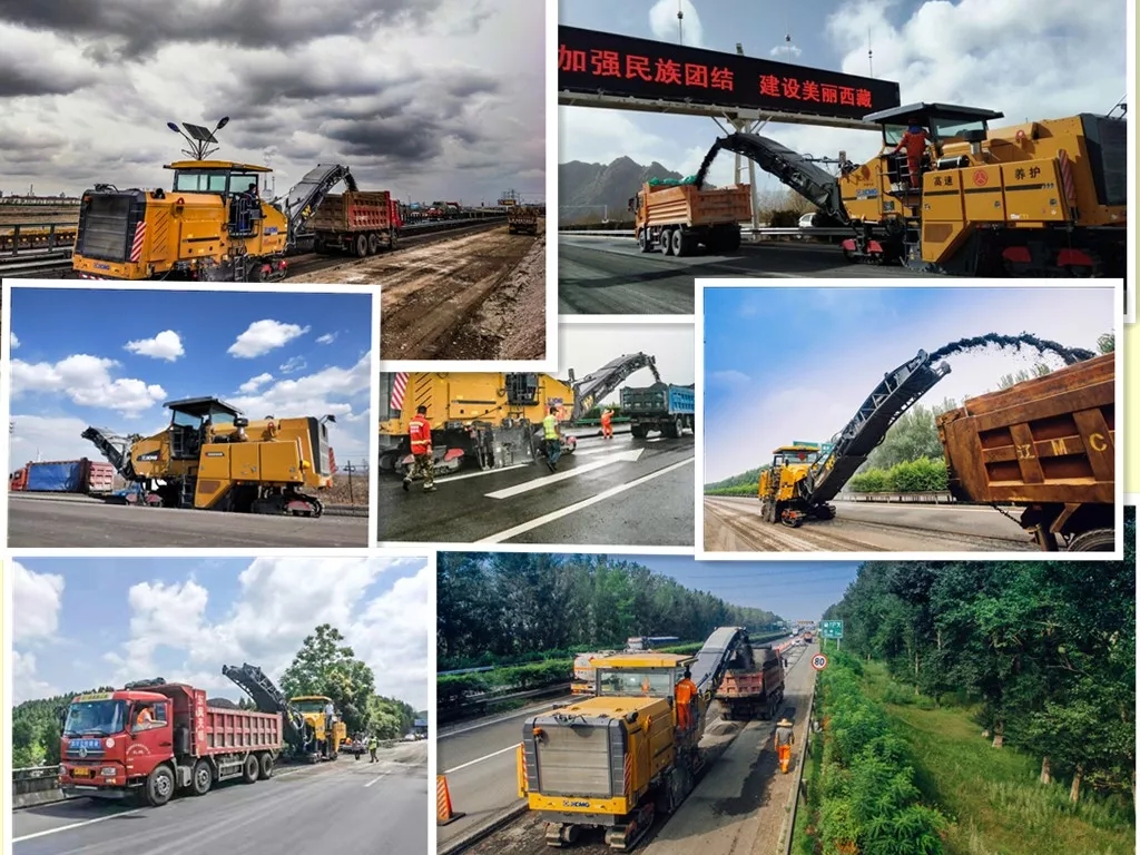 sb两米铣刨机高速公路显身手