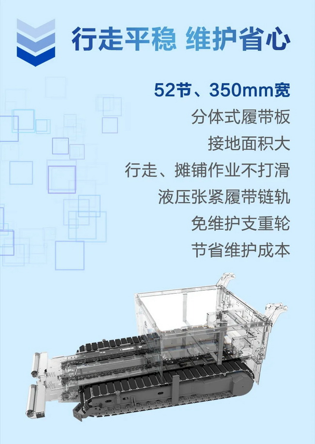 sbRP1355T摊铺机行走平稳维护省心