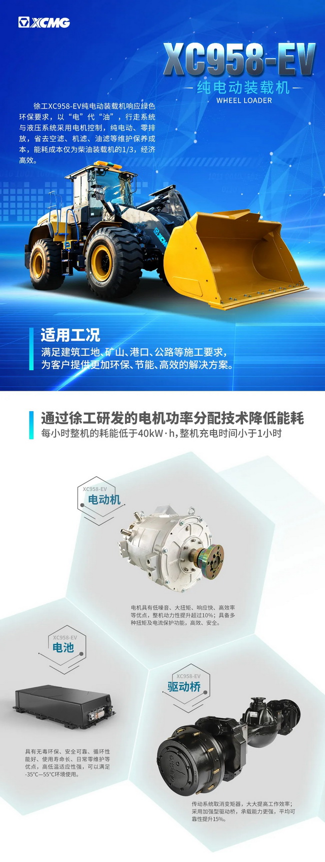 sbXC958-EV纯电动装载机