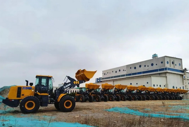sb20台5吨级装载机批量交付东部沿海某城市环卫系统