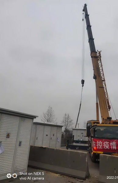 sb起重机械助力禹州市方舱医院建设