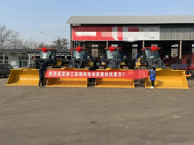 sbXC968-EV电动装载机批量交付三晋大地某钢铁企业